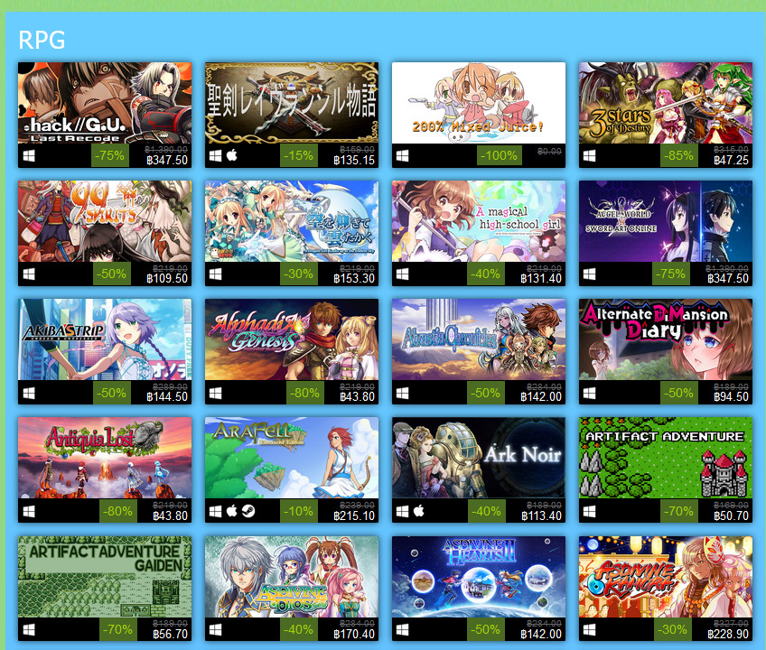 Golden Week sale RPG 1-5-2020